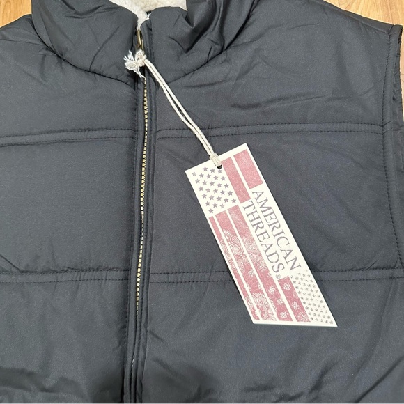Black Vest by American Threads | New With Tag | Size Small - Picture 3 of 9